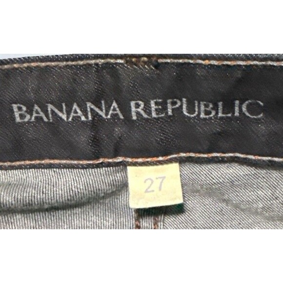 Banana Republic Jeans Women’s Size 27 Dark Wash Flare Stretch Denim Inseam 33 - Picture 3 of 4